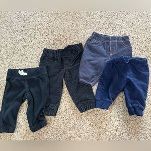 Assorted 0-3 Month Boys Pants